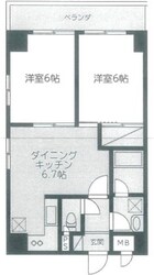 モンテベルデ第二東大前の物件間取画像